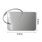 Stainless Steel Personalized Luggage Tags