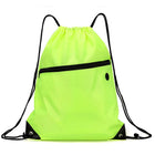 18" Drawstring Backpack With Front Zipper Pocket