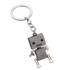Vintage Metal Movable 3D Robot Charm Robot Keychains