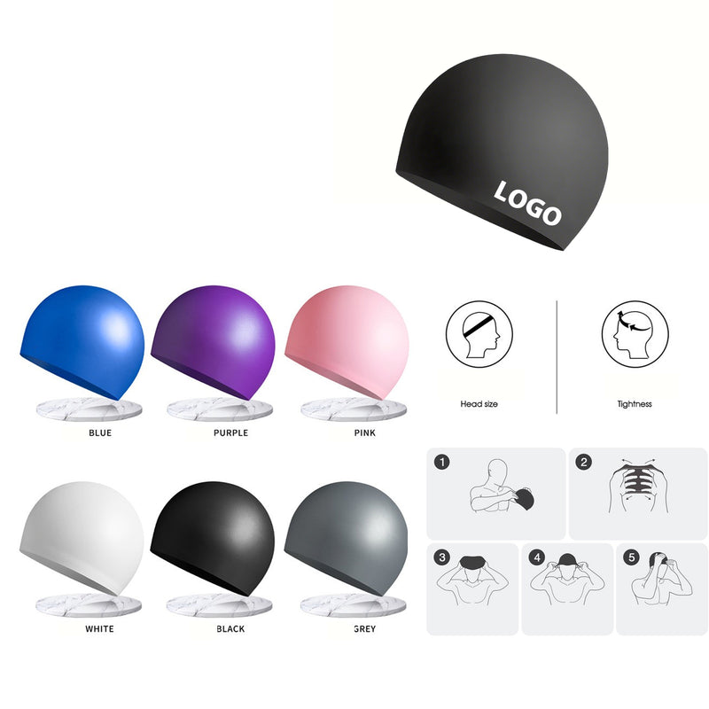 Waterproof And Not Strangled Hair Silicone Swim Cap