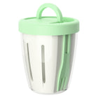 Plastic Fresh Fruit Salad Storage Cup W/ Lid & Folding Fork