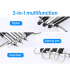 3-in-1 Cute Stylus Ballpoint Pen Keychain