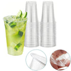 16 OZ Clear Plastic Drinking Disposable Cups Eco-Friendly