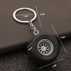 Soft Rubber Tire Keychain