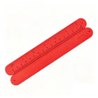 Full-Color Print Silicone Slap Bracelets W/Ruler