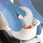 Heat Resistant Cotton Silicone Quilted Oven Mittens