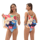 2-In-1 Foldable Beach Towel Backpack Set（31.5In, 62.99In)