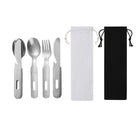 3 Pcs Knife Fork Spoon Tableware Cutlery Set For Traval