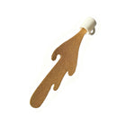 Coffee Spill Shaped Leather Bookmark