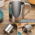 Stainless Steel Coffee Mug with Handle