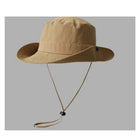 Solid Color Quick-Dry Bucket Hat With Chin Strap