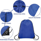 210D RPET Drawstring Backpack Lightweight Gym Bag