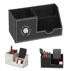 Leather Storage Box With Flocked Interior