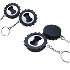 Cap Shaped Bottle Opener With Key Chain