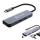 Comprehensive 6 In 1 Usb C Multiport Adapter Hub