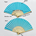 8.2" Folding Advertising Paper Bamboo Fan