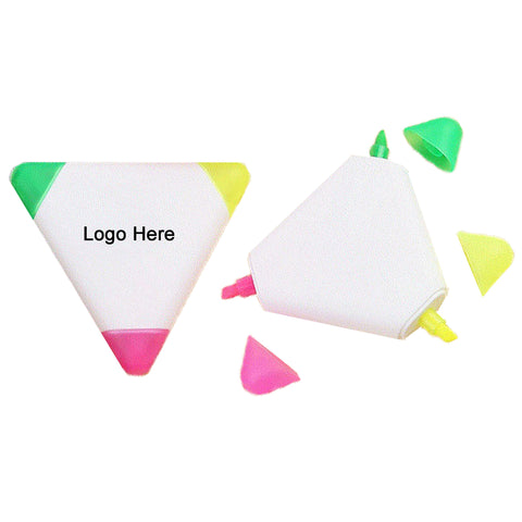 Custom 3 In 1 Triangle Shape Highlighter Marker
