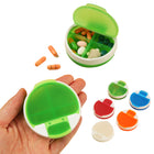 4 Compartment Frosted Clear Pill Box