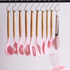 12-Piece Non-Stick Silicone Kitchen Set With Wooden Handles