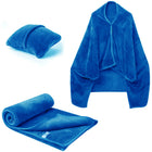 2-in-1 Shawl Blanket Pillow/ Wearable Adult Poncho Blanket