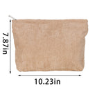 Corduroy Portable Zipper Makeup Pouch