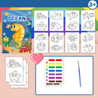 Children's Watercolor Coloring Book