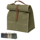 Waterproof Foldable Waxed Canvas Lunch Cooler Insulated Bag