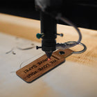 Laser Engravable Wood Key Pendant