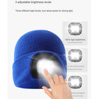 USB Rechargeable Beanie Hat with LED Light
