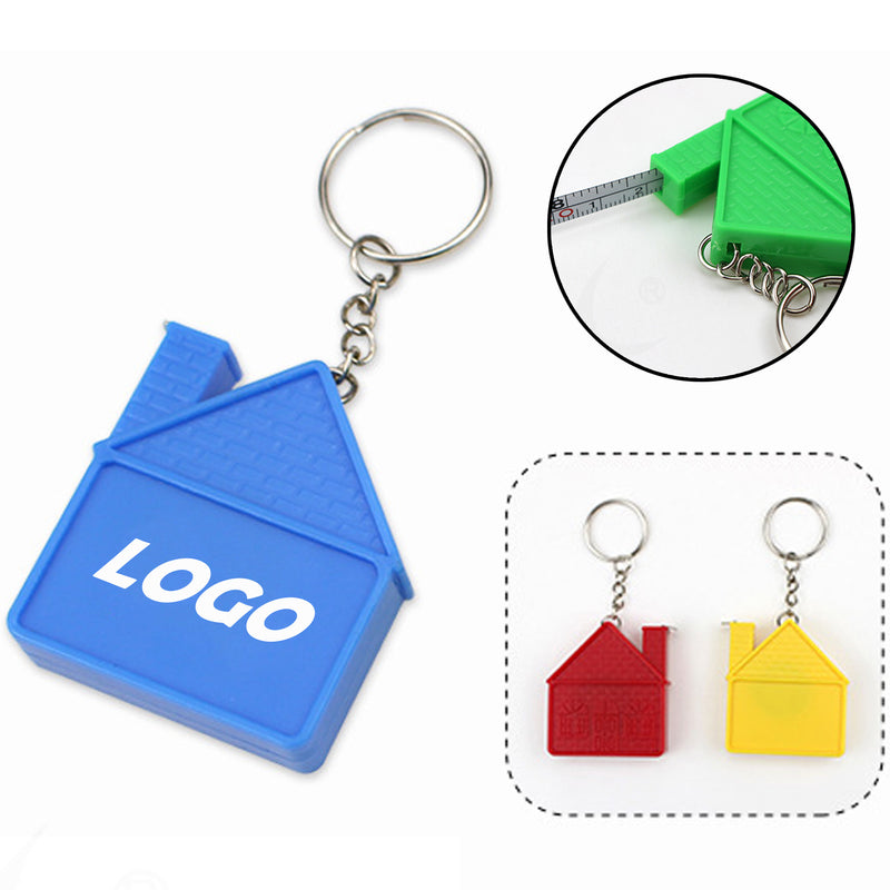 Mini House Shape Measuring Key Chain