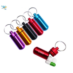 Aluminum Keychain Pill Box