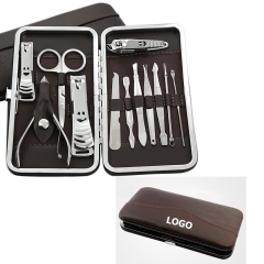 12Pcs Portable Manicure Kit with Case