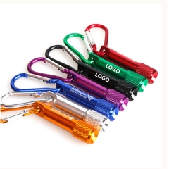 Mini Aluminum LED Flashlight with Carabiner