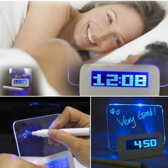 Message Board Desk  Digital Alarm Clock